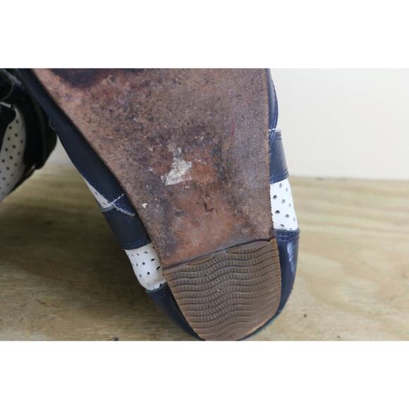 Junya Watanabe Sneakers 10 Blue White Leather Wedge Shoes Japan Athletic - Picture 7 of 12